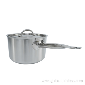 Hotel Single Handle Stainless Steel Saucepan